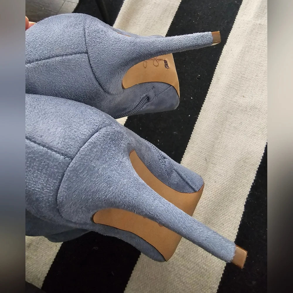 Women's powder blue over the knee Boots Jessica Simpson size 6.5 - Picture 2 of 4